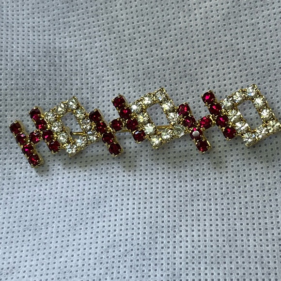 Lot of two Vintage Rhinestone Christmas Brooches - Picture 7 of 7